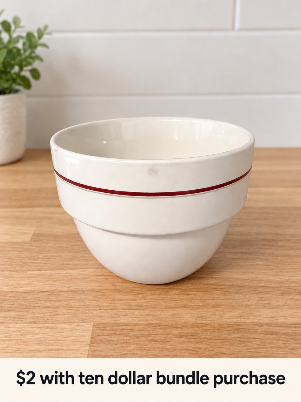 White Ceramic Serving Bowl